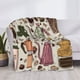 thumbnail image 3 of Fotbe Vintage Coffee Manta de Franela con Estampado, Manta Ultrasuave para Cama, Sofá, Auto, Hipoalergénica y Antibolitas-60"x50", 3 of 6