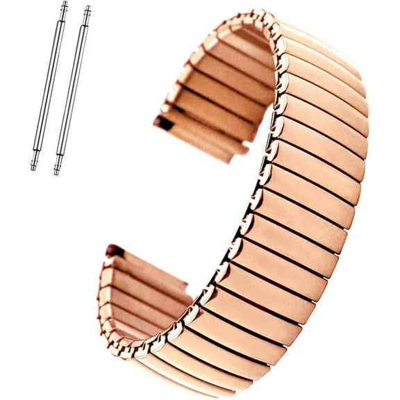 Blekon Original Stainless Steel Women Stretch Classics Watch Band Pins Included Only Fits 18mm Watch