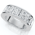 thumbnail image 4 of Pompeii 7Ct Diamond Radiant Cut Men's Ring 14k Gold or Platinum (F/G,VS1-VS2), 4 of 7