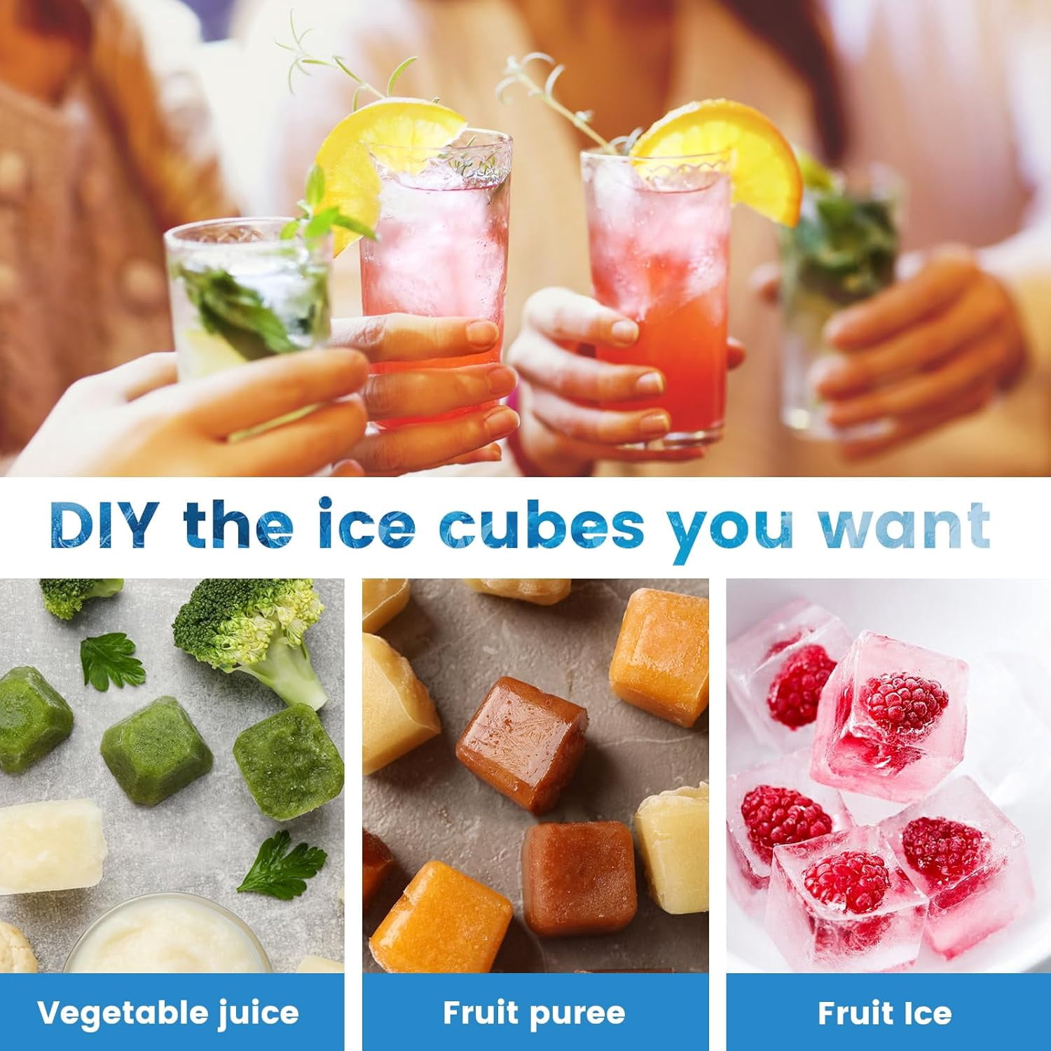 Stainless Steel 18 Slots Ice Tray with Lever,Dishwasher Safe Metal Ice Cubes Mold,Vintage Style Cube Tray for Home Kitchen Bar Use