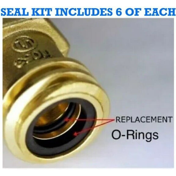 6 PROPANE TANK CYLINDER CONNECTOR COUPLER SEAL KIT FORKLIFT REGO GASKET O-Ring