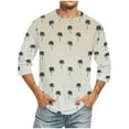 thumbnail image 1 of Tops para hombre, blusas y camisas de cuello redondo y manga corta para hombre, blusas casuales de moda con cuello redondo y manga corta, blusas para hombre, blusas de poliéster para hombre, 1 of 4