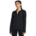 thumbnail image 1 of Camisa Under Armour Tech Quarter Zip XXL para mujer, color blanco y negro, 1 of 3