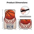 thumbnail image 5 of Pofeuu Basketball Shot Print Car Foot Mat Set of 4 Pieces - All-Weather Full Set Floor Mats for Cars Trucks SUVs, 5 of 7