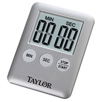 TAYLOR 5842N15 Mini Timer, LCD Display, Gray