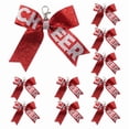 thumbnail image 3 of Pack Of 10 Cheer Bowknot Keychains Rhinestone Accents Keyrings Pendant For Teen Girls Cheerleading Sports Accessories, 3 of 10