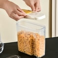 thumbnail image 4 of Airtight Cereal Storage Container Clear 2l Kitchen Food Storage with Lids and Compartments, Bpa-free & Leakproof for Flour Rice Nuts, Pantry Organization for Kitchen Counter and Cabinet, 4 of 9