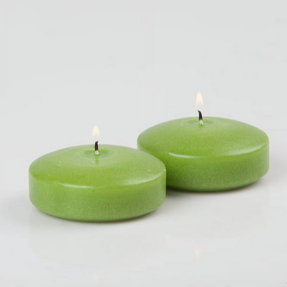 Richland Floating Candles Green 3" Set of 12