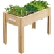 thumbnail image 1 of Garvee Jardinera de Madera, Cama de Jardín Elevada de Madera con Patas y Ganchos, 46,06 x 23,1 x 30", Roble, 1 of 7