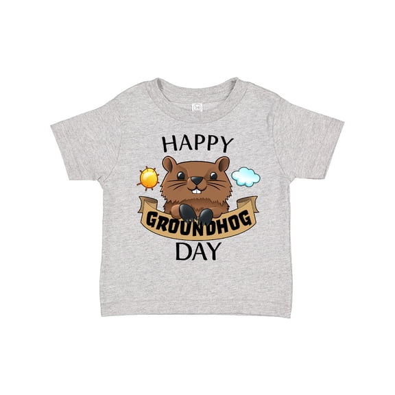 Inktastic Happy Groundhog Day Cute Boys or Girls Toddler T-Shirt
