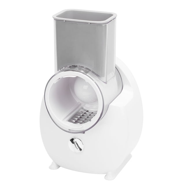 Râpe à Fromage Électrique en Acier Inoxydable Râpe Multifonctionnelle Machine à Salade avec 4 Lames