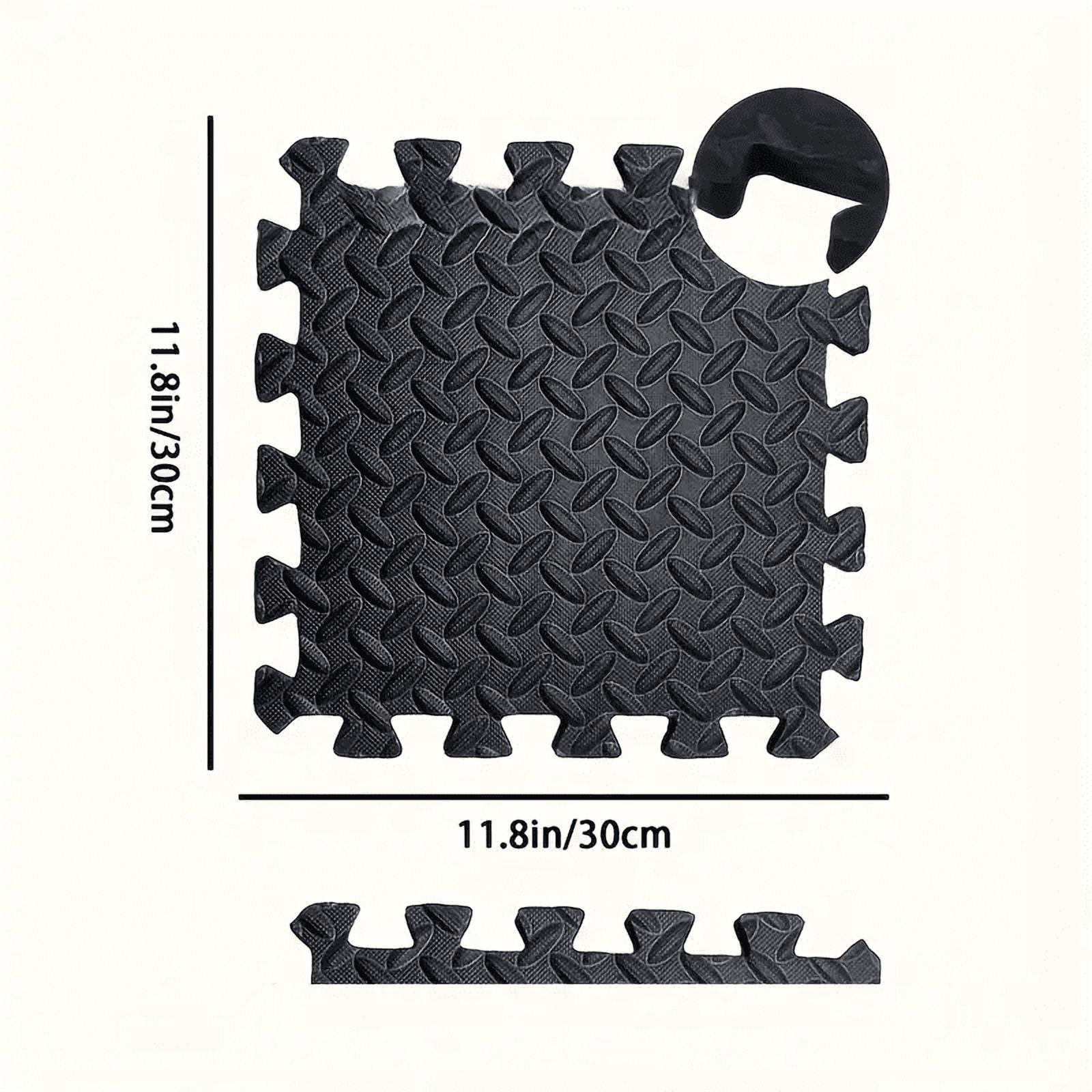 16 Piece Fitness Yoga Mat Soft EVA Foam Puzzle Mat Non Slip Interlocking Gym Mat Protective Mat for Fitness Equipment