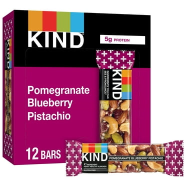 KIND Nut Bars, Pomegranate Blueberry Pistachio, 1.4 oz, 12 Count