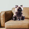 thumbnail image 4 of hengtong Stuffed Animal Kitten Siamese Cats for Home Decoration 40cm, 4 of 6