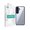 Black Transparent, variant on Sprig Matte Transparent Back Cover Case for Samsung Galaxy S25 Plus, TPU + PC, Black Transparent