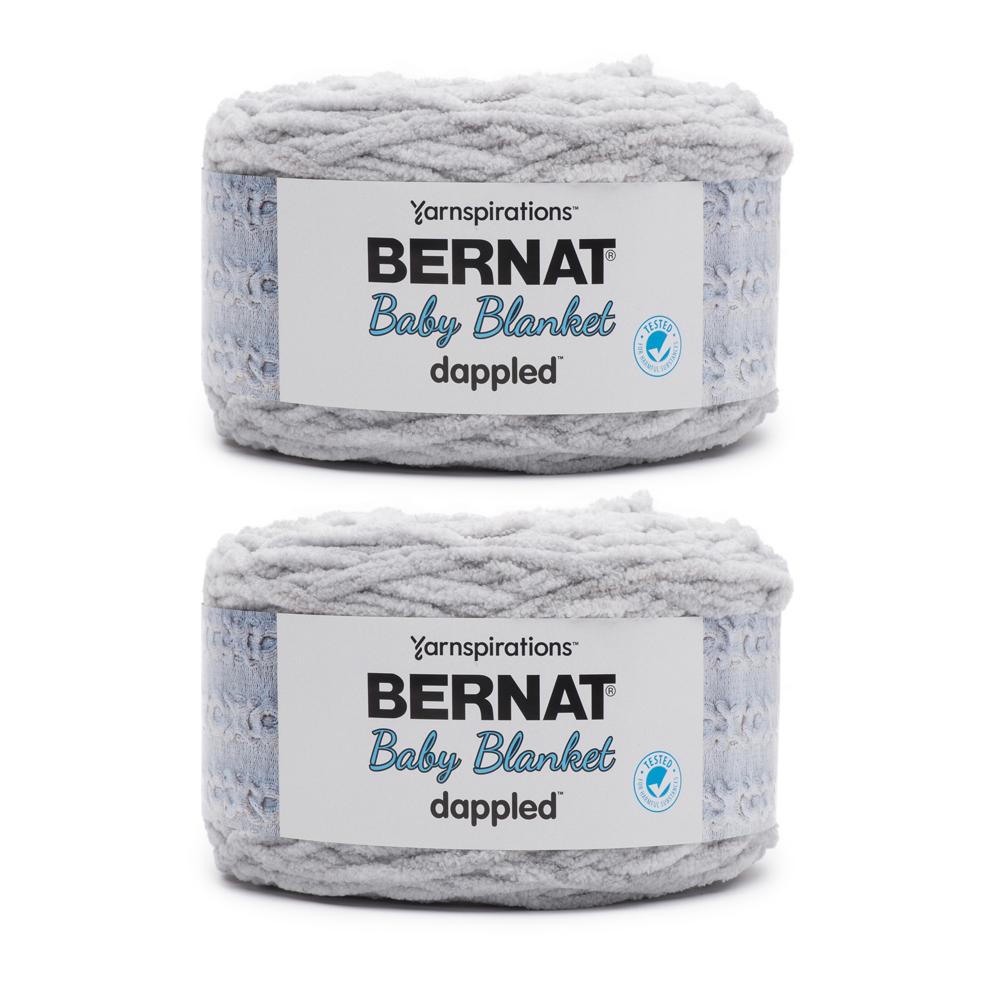 Bernat Baby Blanket Dappled Skipping Stone Yarn 2 Pack of 300g/10.5oz