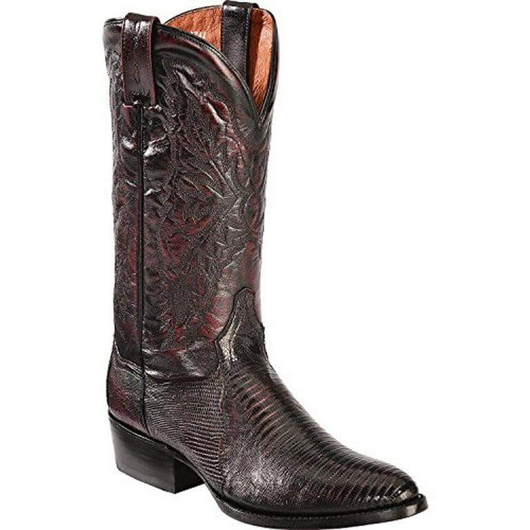 Dan Post Black Cherry Lizard Boots on Sale | cpshouston.net