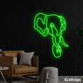 thumbnail image 2 of Craftnamesign Elephant Line Art Neon Sign, Elephant Lover Gifts,Room Decor, 2 of 4