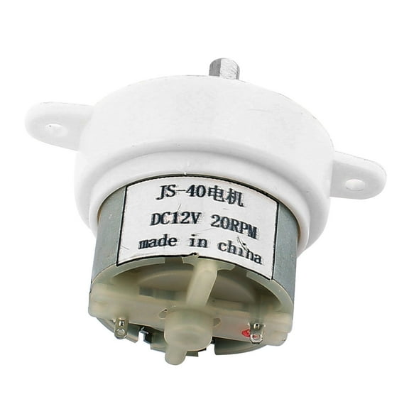 DC 12V 20RPM Rotating Speed 2 Terminals Connectinguction Geared Motor JS-40