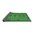 thumbnail image 2 of Ahgly Company Indoor Square Southwestern Emerald Green Country Area Rugs, 5' Square, 2 of 4