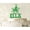Glitter Green, variant on """Birthday Custom Name Cake Topper"" With Octopus Figure Mirror White Cake Topper Cake Decorations Color Option Available 6""-7"" Inches Wide"