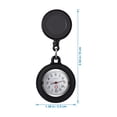 thumbnail image 4 of NICERIO - Juego de 3 relojes de enfermera retráctiles con clip, elegantes relojes de solapa con funda de silicona, 4 of 8