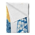 thumbnail image 2 of Surf Soft Flannel Fleece Throw Blanket, Ornate Colorful Surfboards Vocation Fun Water Sports Moving Waves Lifestyle, Cozy Plush for Indoor and Outdoor Use, 60" x 80", Blue Orange Yellow, by Ambesonne, 2 of 5