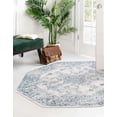 thumbnail image 3 of Rugs.com Newport Collection Rug – 4' Octagon Gray Medium Rug Perfect For Living Rooms, Kitchens, Entryways, 3 of 9
