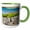 Green/White, variant on 3drose, Argentina, Santa Cruz. Puerto Deseado, Magellanic Penguins., 11oz Magic Transforming Mug
