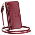 thumbnail image 1 of Case For Samsung Galaxy S26 Ultra/S26 Plus/S26, PU Leather Shell With Adjustable Detachable Lanyard Card Slot Kickstand Cover, 1 of 6