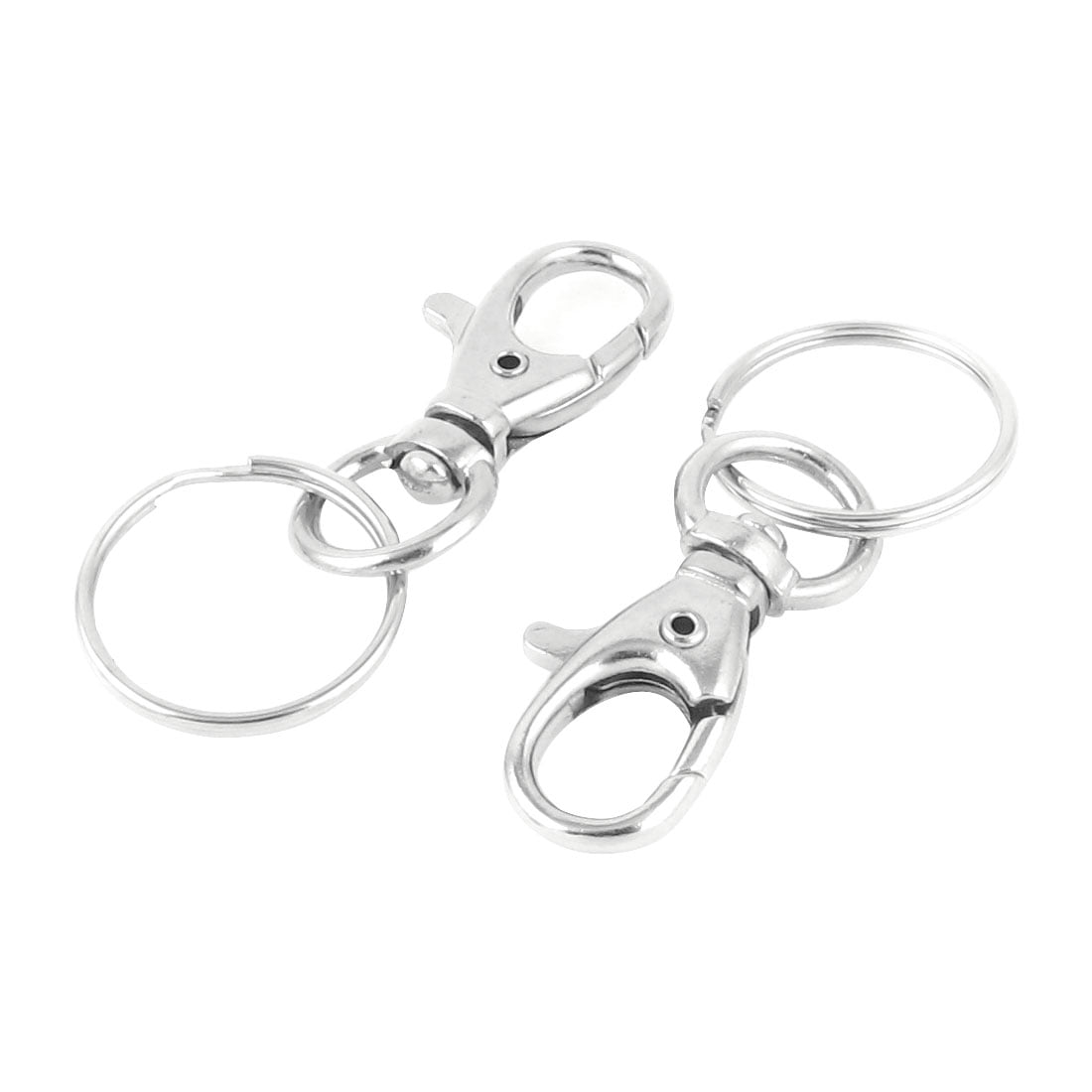 Unique Bargains 5 Pcs Metal Snap Hooks Lobster Clasps Swivel Trigger Clips Split Findings