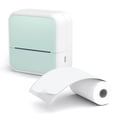 thumbnail image 1 of Portable Thermal Printer Mini Printer with Stickers Printer for Notes Journal DIY Kids Gift Green, 1 of 5