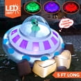 thumbnail image 6 of Joyfy 5ft Halloween Inflatable UFO Alien Decorations,Blow Ups Crashing UFO Yard Decoration with Color Changing Lights for Inflatable Decor Outside, 6 of 9