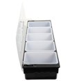 thumbnail image 4 of Plateau de Service à Condiments, Boîte Divisée, Plateaux Réfrigérés pour Fête, Contenant à Glace, Ensemble de Compartiments pour Assaisonnements, Couvercle de Bar, 4 of 7