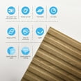 thumbnail image 6 of Art3d 3D Slat Wall Panels, Walnut, 19.7"x19.7", PVC, 12 Pieces Pack, 6 of 9
