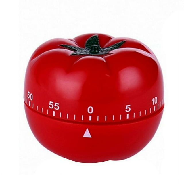 Temporizador mecánico de cuenta regresiva de 360 grados para cocina, práctico, de 1 a 60 minutos, con forma de tomate