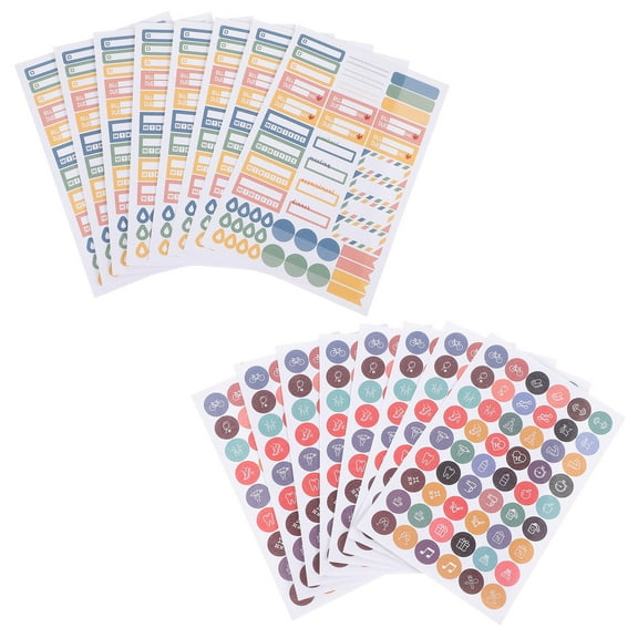 Raindrops  16 Sheets Workout Stickers for Planner Memo Fitness