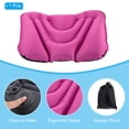 thumbnail image 3 of Uxcell Camping Pillow, Inflatable Back Lumbar Support Pillow for Travel Office, Purple, 3 of 6
