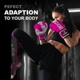 thumbnail image 2 of DXM SPORTS MMA Shin Guards with Instep, Padded Support - Large, Pink, 2 of 9