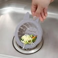 thumbnail image 4 of Kitchen Sink Strainer Basket | Plastic Food Waste Filter with Deodorizing Cover | 13.5x10.5x3.3cm | Prevents Water Accumulation & Clogs | 1-Pack, 4 of 5