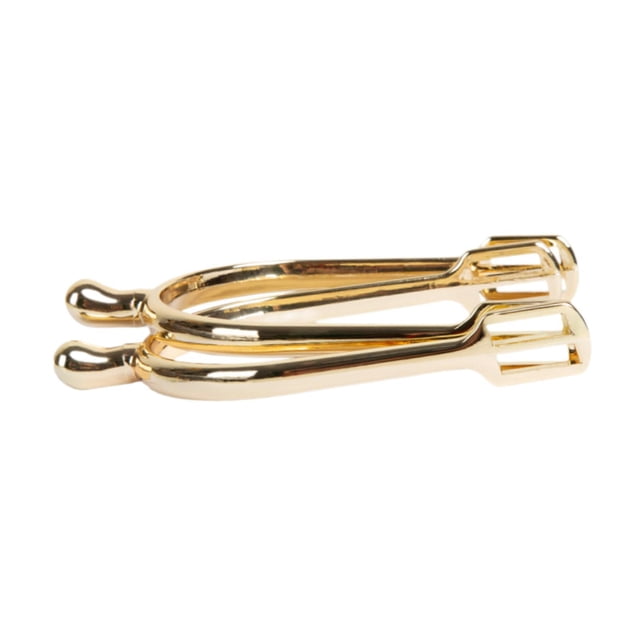 2 Espuelas de Aleación de Zinc para Caballos, Equipo Ecuestre de Fina Elaboración, para Competición, Entrenamiento Y Equitación. Espuelas Retro para B Oro