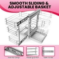 6 - Tier Kitchen Pull - Out Drawer Rack, 10cm/3.9in Shelf Height ...