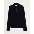 thumbnail image 3 of Banana Republic Men’s Quarter-Zip Pullover Sweater – Black, Size X-Large, 3 of 4