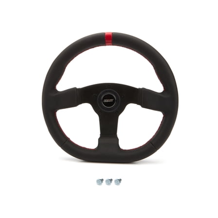 D Steering Wheel Red Center Strip
