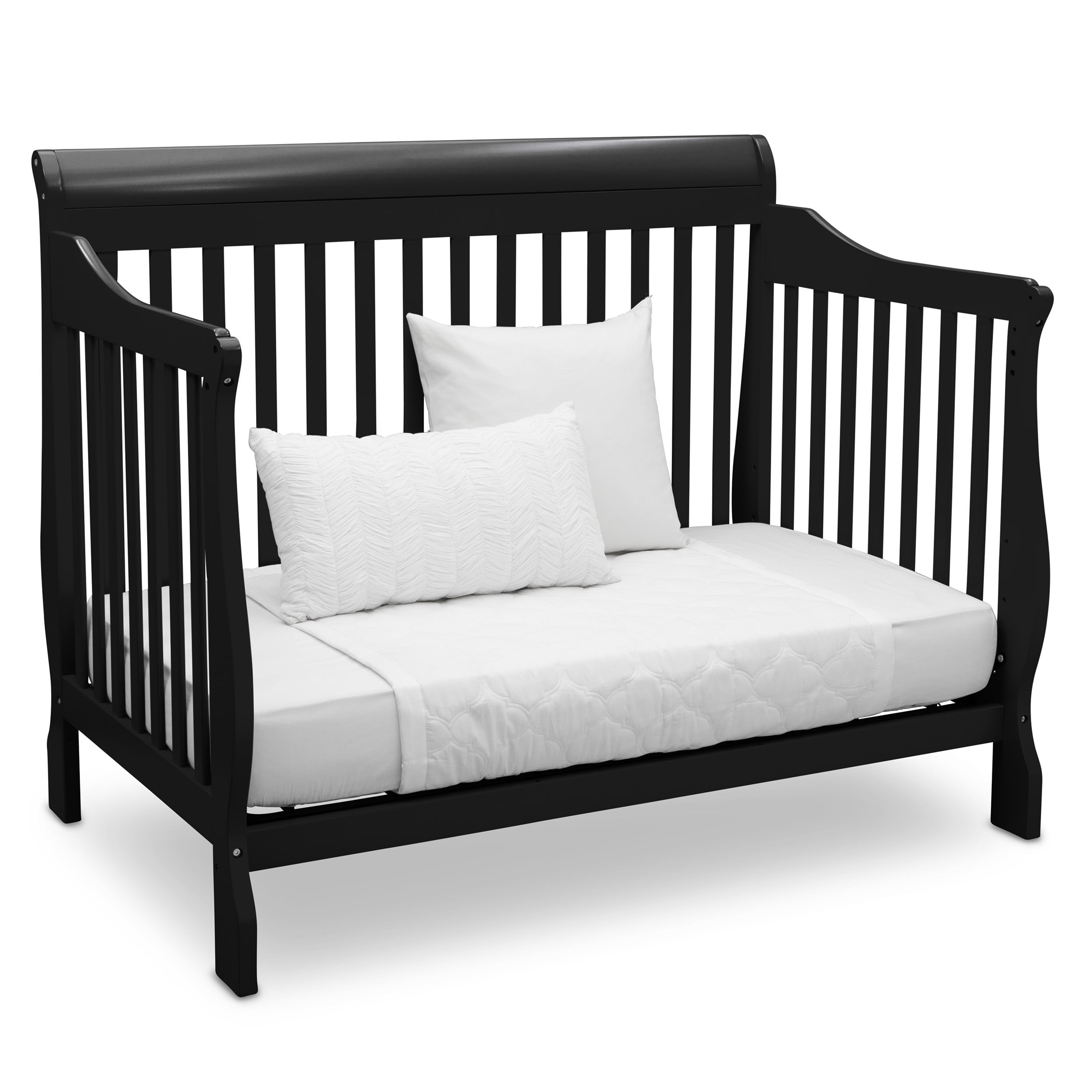 Delta Children Canton 4-in-1 Convertible Crib, Black