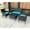 Black, variant on Resin Wicker/Steel Contemporary Settee Group with Cushions (Set of 4)