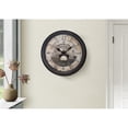 thumbnail image 1 of Monarch Specialties I 9055 - Clocks, 20" Round, Wall Clock, Antique Brown, Transitional, 1 of 4