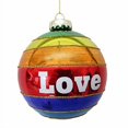 thumbnail image 2 of December Diamonds Glass Ornament - Rainbow Ball with Love, 2 of 3