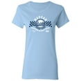 thumbnail image 2 of Women's NASCAR Light Blue Chicago Street Race  Retro Event Logo T-Shirt, 2 of 3