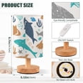 thumbnail image 3 of White Colourful Cute Shark Bedside Table Lamp LED Warm Lights with USB Charging Port Retro Cylinder Desk Lamps, 3 of 7
